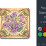 Rounded Square Dance Rug #1 Samtuse963