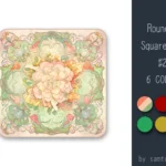 Rounded Square Dance Rug #2 Samtuse963