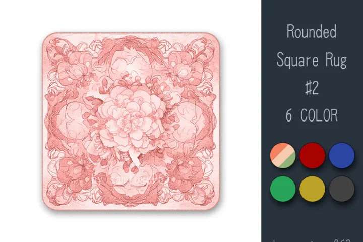 Rounded Square Dance Rug #2 Samtuse963