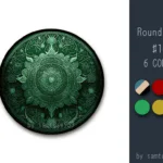Classic Pattern Round Dance Rug #10 Samtuse963