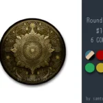 Classic Pattern Round Dance Rug #10 Samtuse963