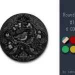 Classic Bird Round Dance Rug #11 Samtuse963