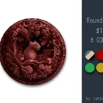 Leopard Round Dance Rug #12 Samtuse963