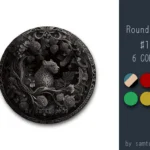 Leopard Round Dance Rug #12 Samtuse963
