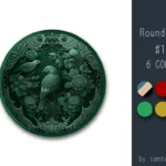 Classic Bird Round Dance Rug #14 Samtuse963