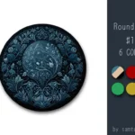Classic Pattern Round Dance Rug #19 Samtuse963