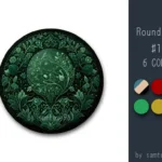 Classic Pattern Round Dance Rug #19 Samtuse963