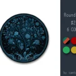 Classic Pattern Round Dance Rug #20 Samtuse963