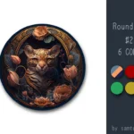 Classic Leopard Round Dance Rug #29 Samtuse963