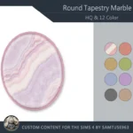 HQ Round Tapestry Marble #1-Samtuse963