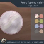 HQ Round Tapestry Marble #1-Samtuse963