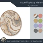 HQ Round Tapestry Marble #2 Samtuse963
