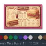Sandwich Menu Board #1 Samtuse963