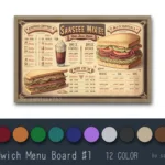 Sandwich Menu Board #1 Samtuse963