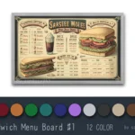 Sandwich Menu Board #1 Samtuse963