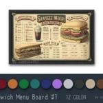 Sandwich Menu Board #1 Samtuse963
