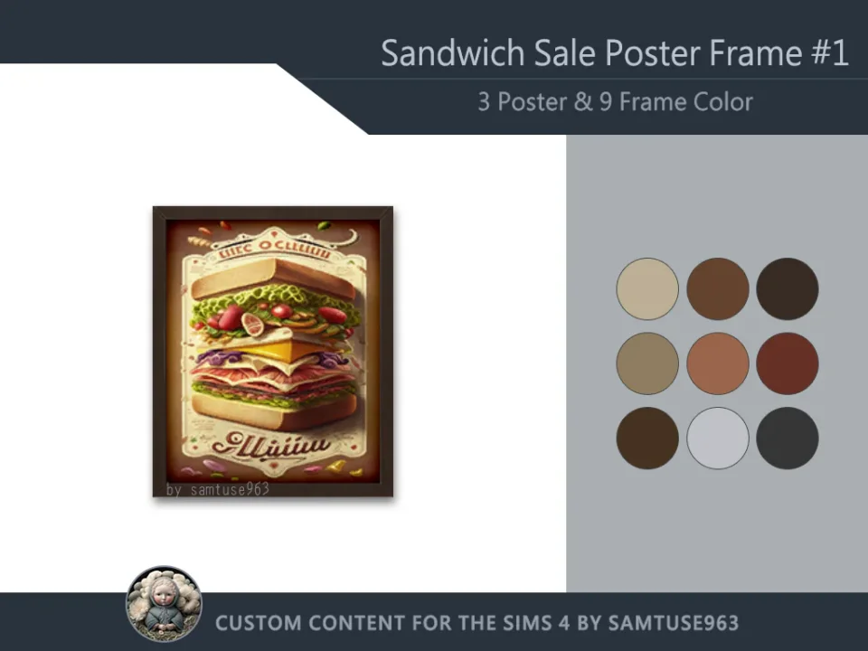 Sandwich Sale Poster Frame #1 Samtuse963