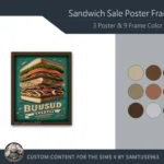 Sandwich Sale Poster Frame #1 Samtuse963