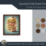 Sandwich Sale Poster Frame #1 Samtuse963