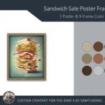 Sandwich Sale Poster Frame #1 Samtuse963