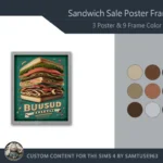 Sandwich Sale Poster Frame #1 Samtuse963