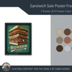 Sandwich Sale Poster Frame #1 Samtuse963