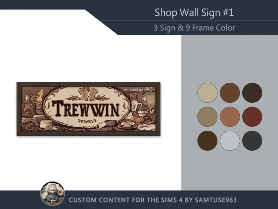 Shop Wall Sign #1 Samtuse963