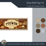 Shop Wall Sign #1 Samtuse963