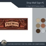Shop Wall Sign #1 Samtuse963