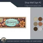 Shop Wall Sign #2 Samtuse963