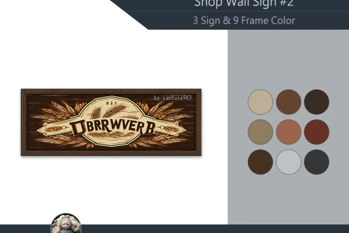 Shop Wall Sign #2 Samtuse963