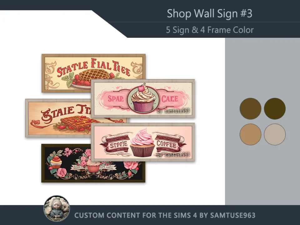 Shop Wall Sign #3 Samtuse963