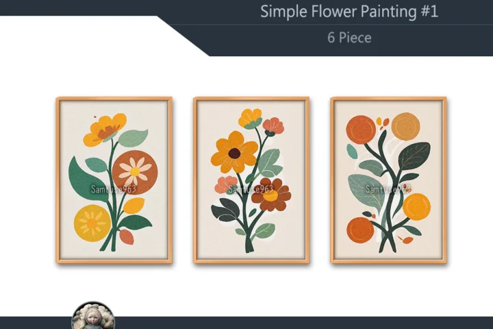 Simple Flower Painting #1 Sellable Extra A Samtuse963