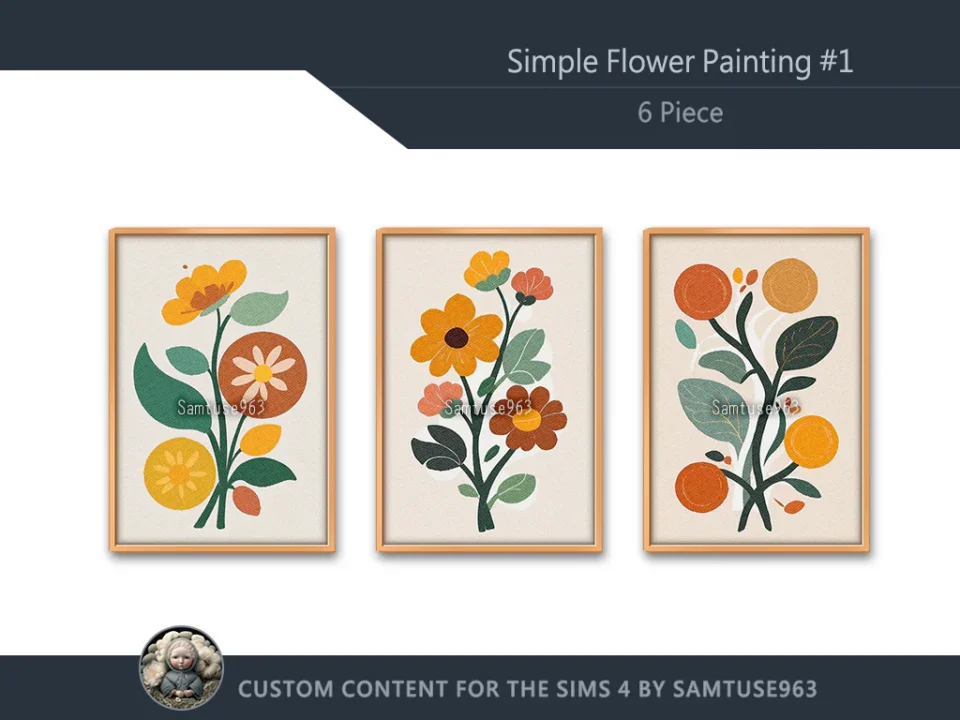 Simple Flower Painting #1 Sellable Extra A Samtuse963