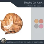 Sleeping Cat Dance Rug #1 Samtuse963
