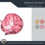 Sleeping Cat Dance Rug #1 Samtuse963