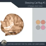 Sleeping Cat Dance Rug #1 Samtuse963