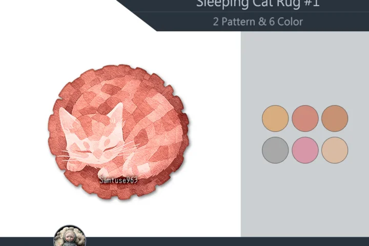 Sleeping Cat Dance Rug #1 Samtuse963