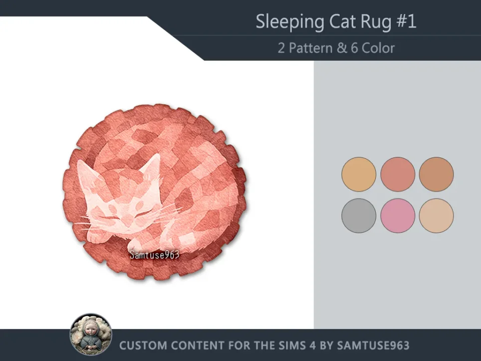 Sleeping Cat Dance Rug #1 Samtuse963