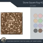 Stone Square Dance Rug #2 Samtuse963