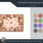 Strawberry Rectangular Dance Rug #1 Samtuse963