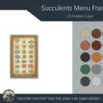 Succulents Menu Frame #1 Samtuse963