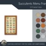Succulents Menu Frame #1 Samtuse963