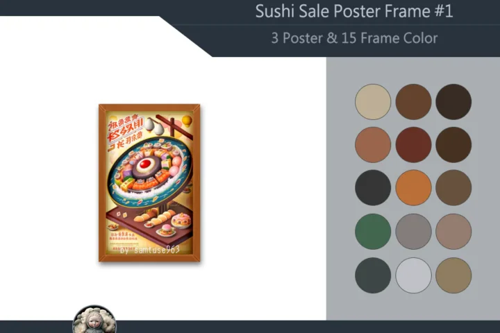 Sushi Sale Poster Frame #1 Samtuse963