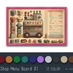 Toy Shop Menu Board #1 Samtuse963