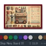 Toy Shop Menu Board #1 Samtuse963