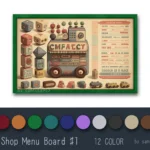 Toy Shop Menu Board #1 Samtuse963