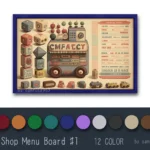 Toy Shop Menu Board #1 Samtuse963