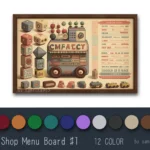 Toy Shop Menu Board #1 Samtuse963
