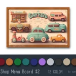 Toy Shop Menu Board #2 Samtuse963